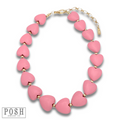 Wood heart necklace